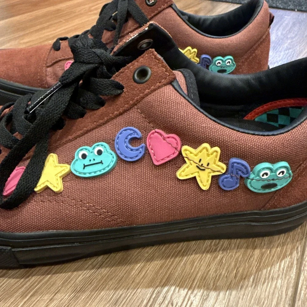 Frog Skateboards x Vans Skate Old Skool Rust Color Popcush Retro Style Size 10